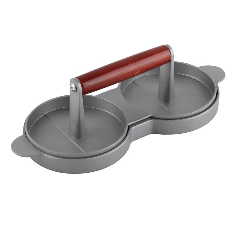 Aluminum Alloy Non Stick Double Burger Press with Arrow Storage Case - Image 5