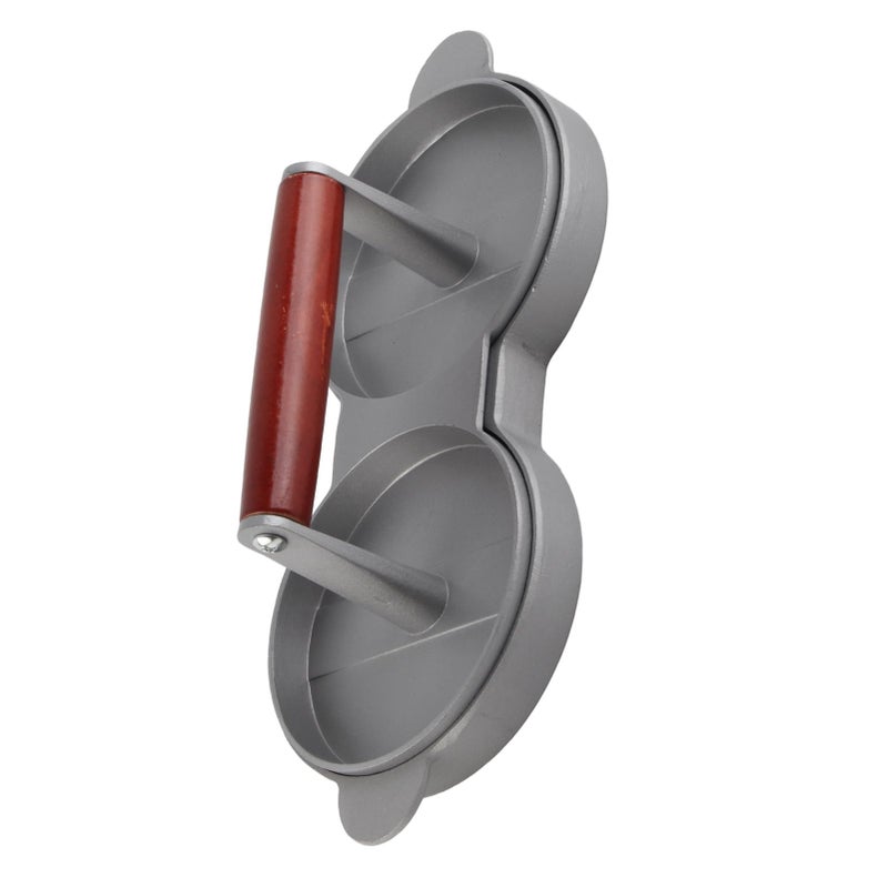Aluminum Alloy Non Stick Double Burger Press with Arrow Storage Case - Image 3