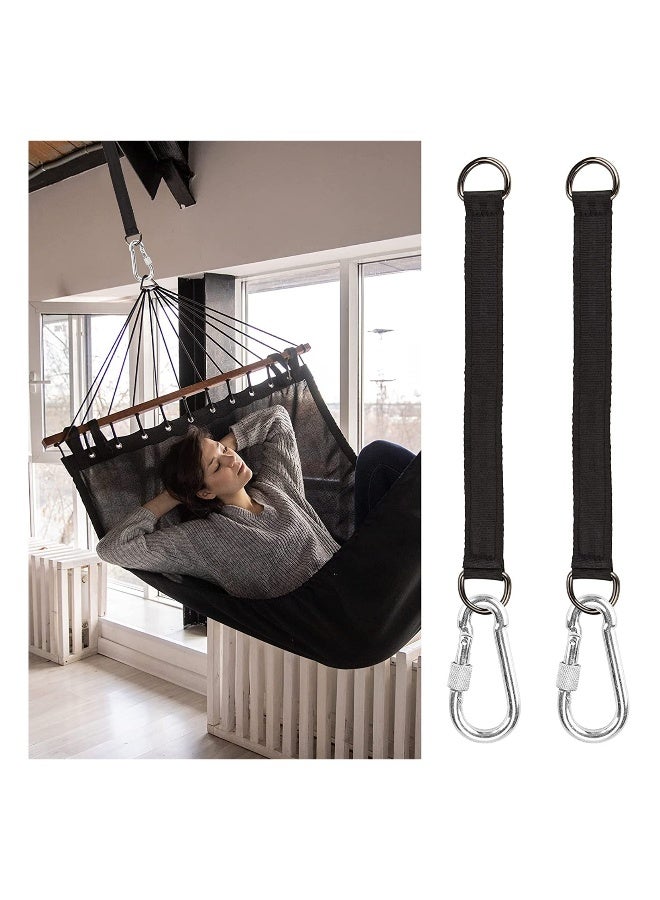 Generic Swing Hanging Straps,2PCS Adjustable Hammock Straps,Tree Hanging Kit with Carabiner for Tree Swing Seat,Max 2200LBS for Hammock - Image 2