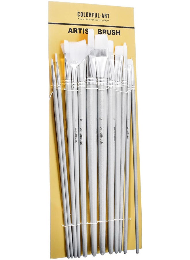 YALONG - Paint Brushes With High Quality Set Of 12 Pieces - Image 1
