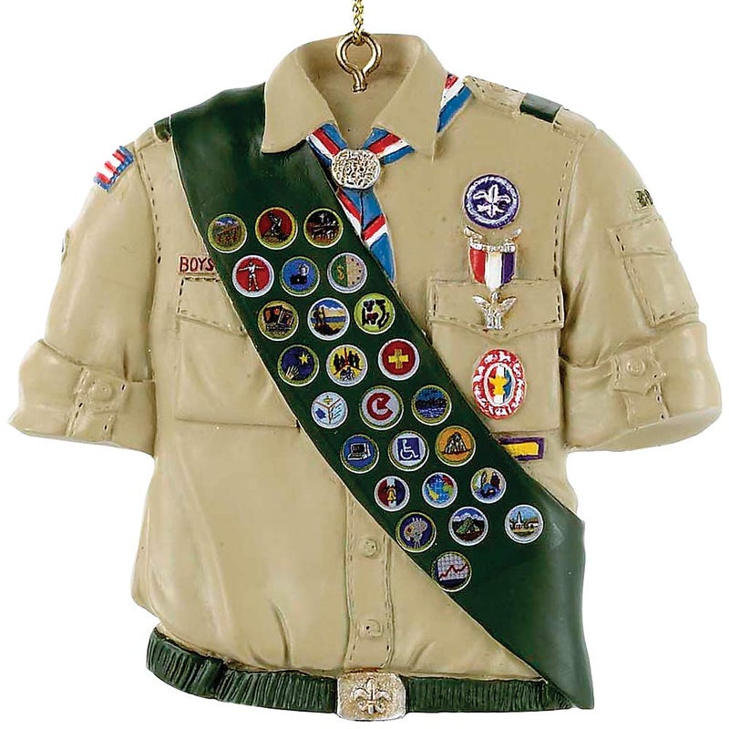 Kurt Adler Boy Scouts Of America Shirt With Sash Ornament - Image 5
