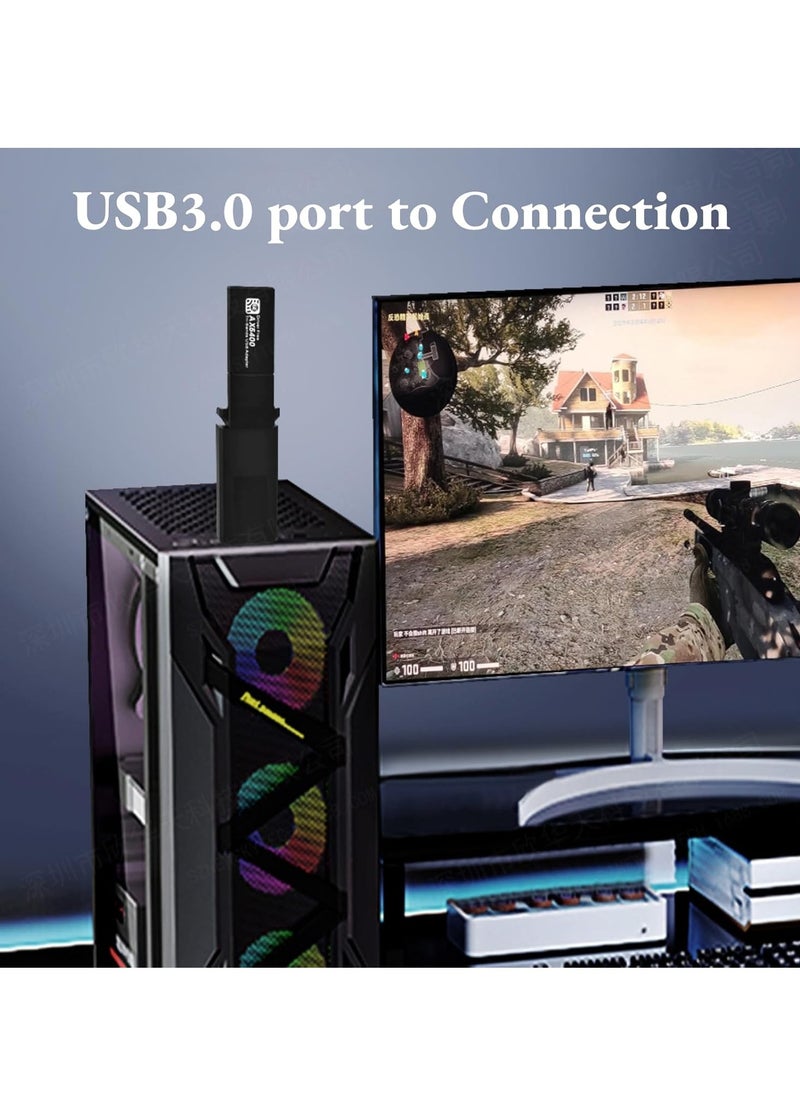 General triple band 2.4G 5G 6G wireless network card  5400 WiFi USB 3.0 adapter for laptop desktop computer, MU-MIMO technology for Win 10 11  - Image 5