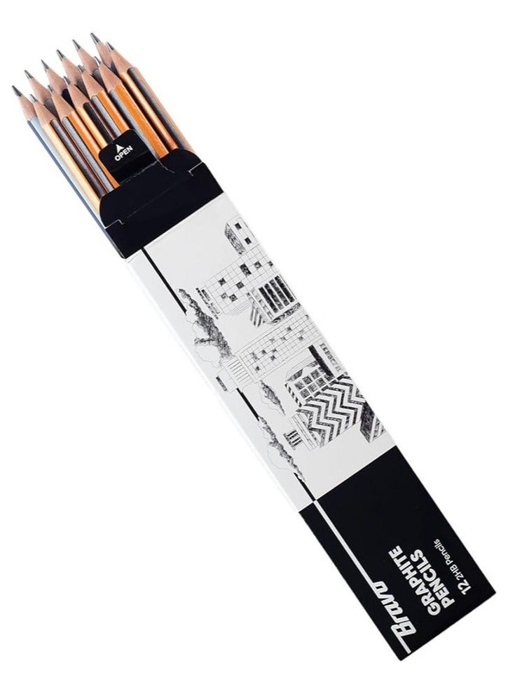 Bravo Graphite Pencil 2 HB- Pack of 12 Pencil Bravo - Image 1