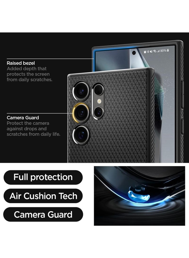 for Samsung Galaxy S24 ULTRA protective case, black phone case, minimalist geometric grid soft case - Image 3