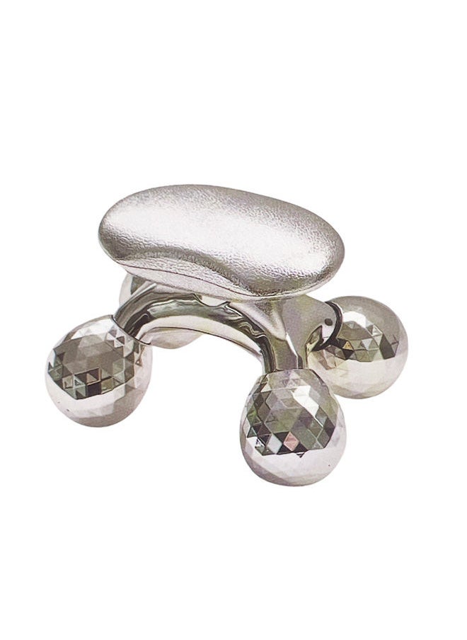 HTC 4D Mini Body And Face Roller Massager - Silver  - Image 1