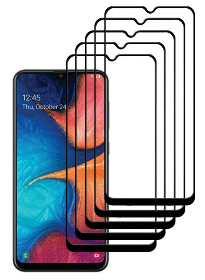 ACLIX 5 Pieces Antistatic ESD Dustproof Premium Quality High Definition Tempered Glass Screen Protector Designed For Samsung Galaxy A20 - Image 1