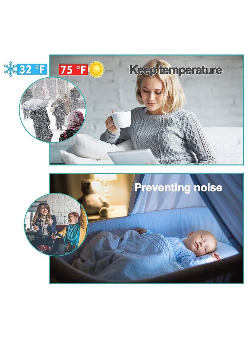 SHAYDX 39-Inch Self-Adhesive Door Draft Stopper (Black) – Under Door Soundproof Seal Strip & Weather Stripping Draft Excluder - Image 5