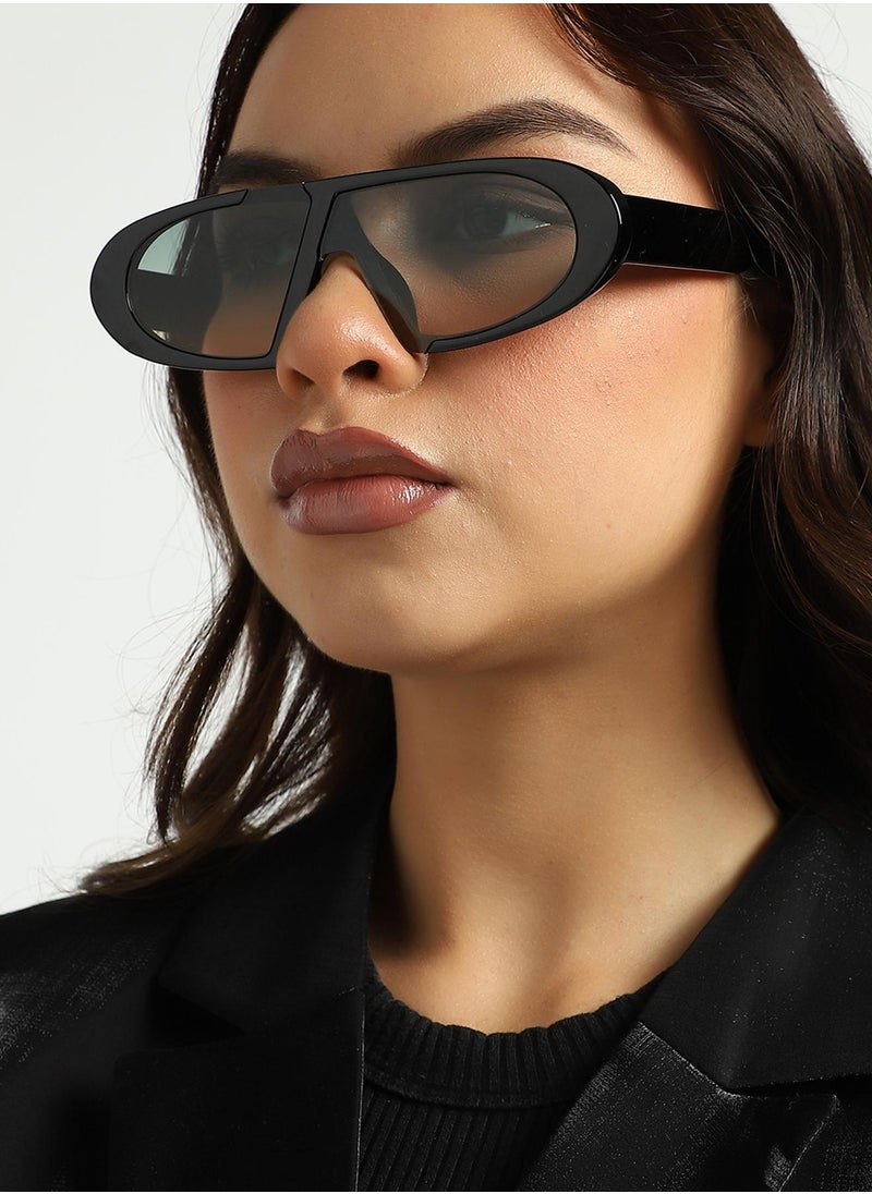 Haute Sauce Black Oversized Sunglass  - Image 5