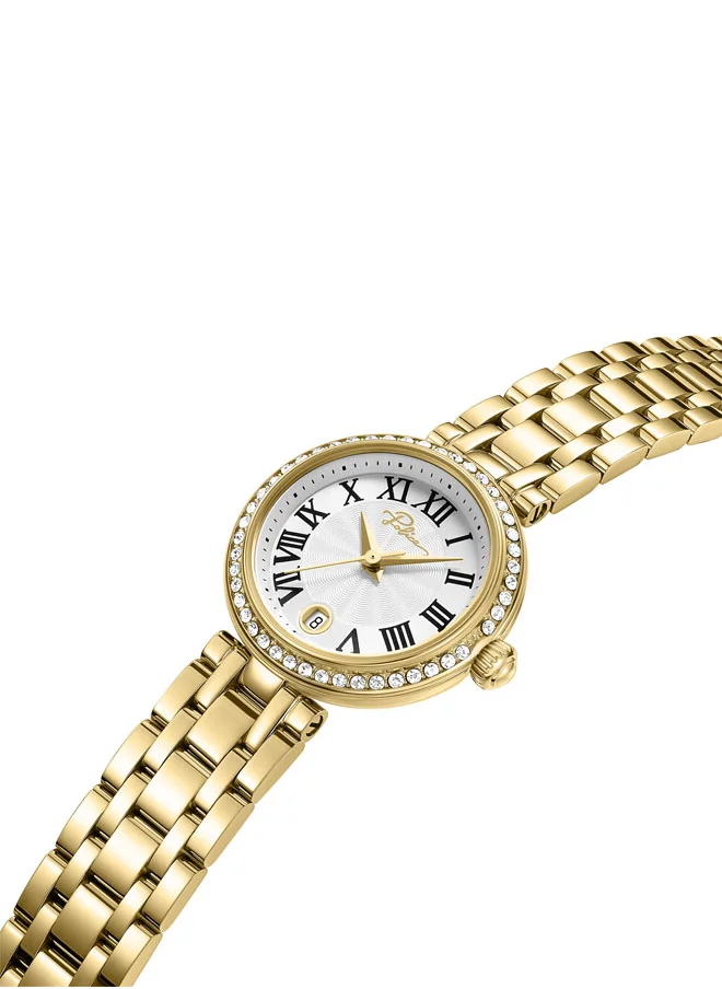 POLICE Denali 36mm Women's Watch with Silver Dial & 316L Stainless Steel 5-Link Bracelet