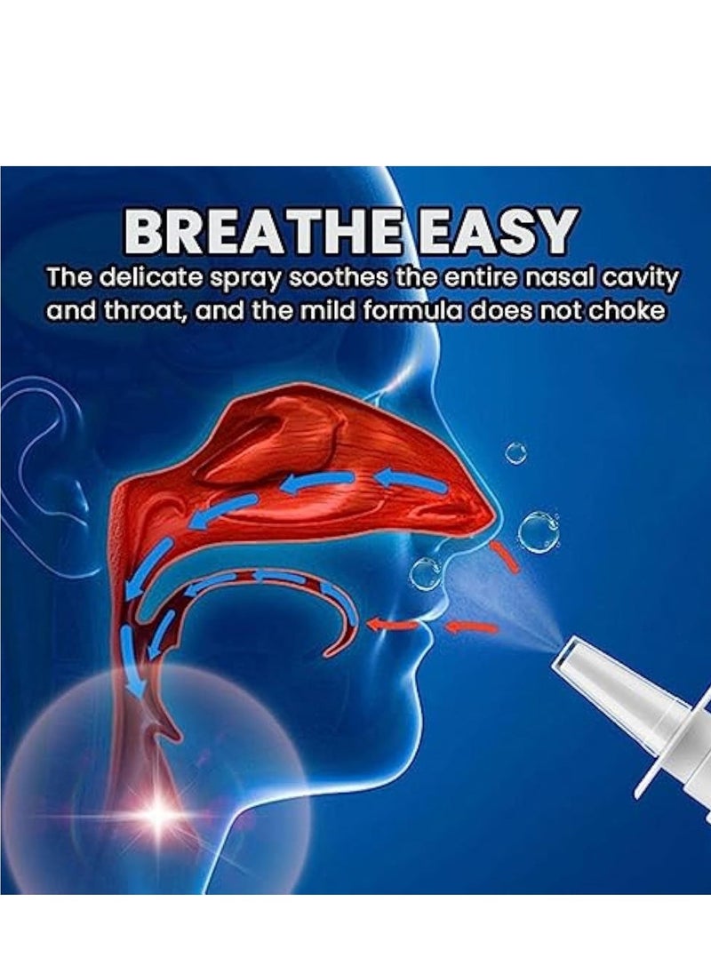 ERAYCEE Snoring Nasal Spray, Anti Snoring Spray, Fast Snore Stopper Drops, Nasal Spray to Improve Sleep, Natural Breathing Relief, Helps Open The Throat  Air Passage While Sleeping, Effective Reduced Snorin  - Image 3