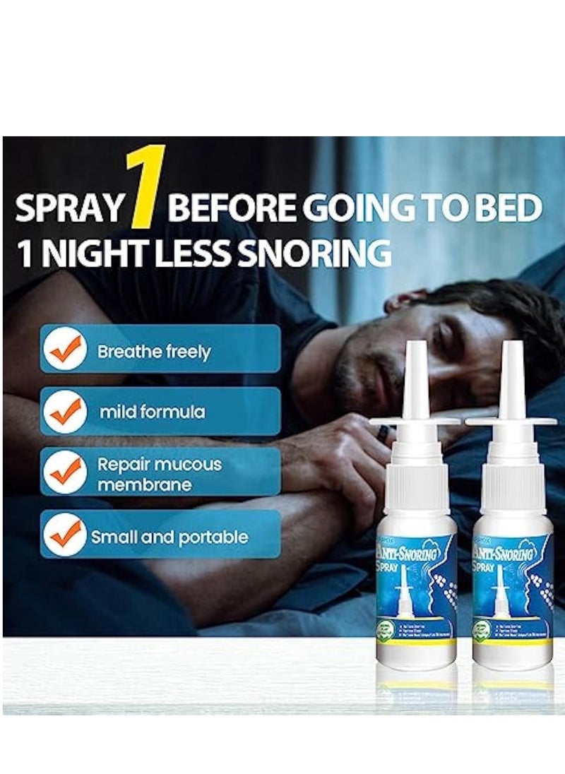 ERAYCEE Snoring Nasal Spray, Anti Snoring Spray, Fast Snore Stopper Drops, Nasal Spray to Improve Sleep, Natural Breathing Relief, Helps Open The Throat  Air Passage While Sleeping, Effective Reduced Snorin  - Image 4
