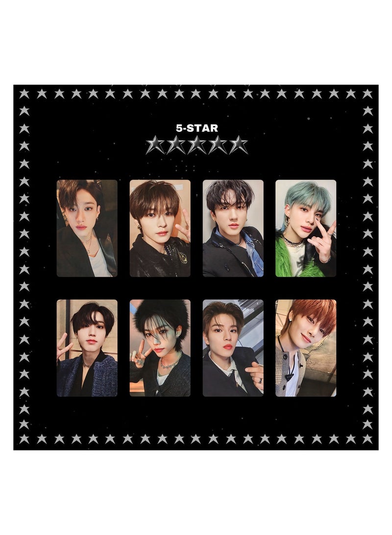 NIBEMINENT 8 Pcs Kpop Stray Kids 5-STAR Lomo Cards Card For Fans Collection Gifts