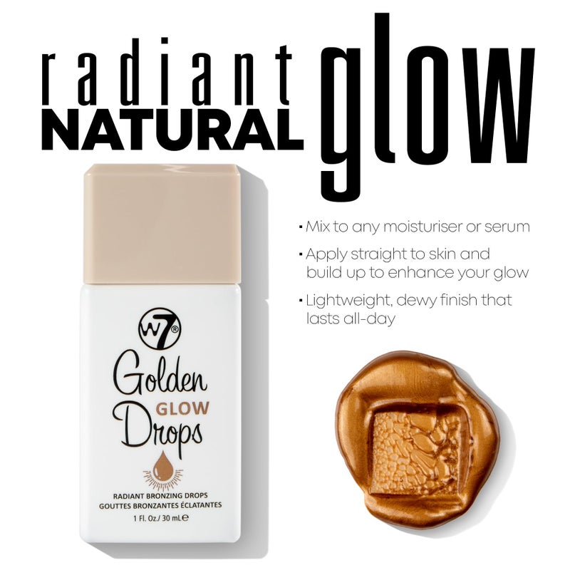 W7 Golden Glow Drops - Liquid Bronzing Drops For Flawless Skin & A Radiant Finish - Image 4