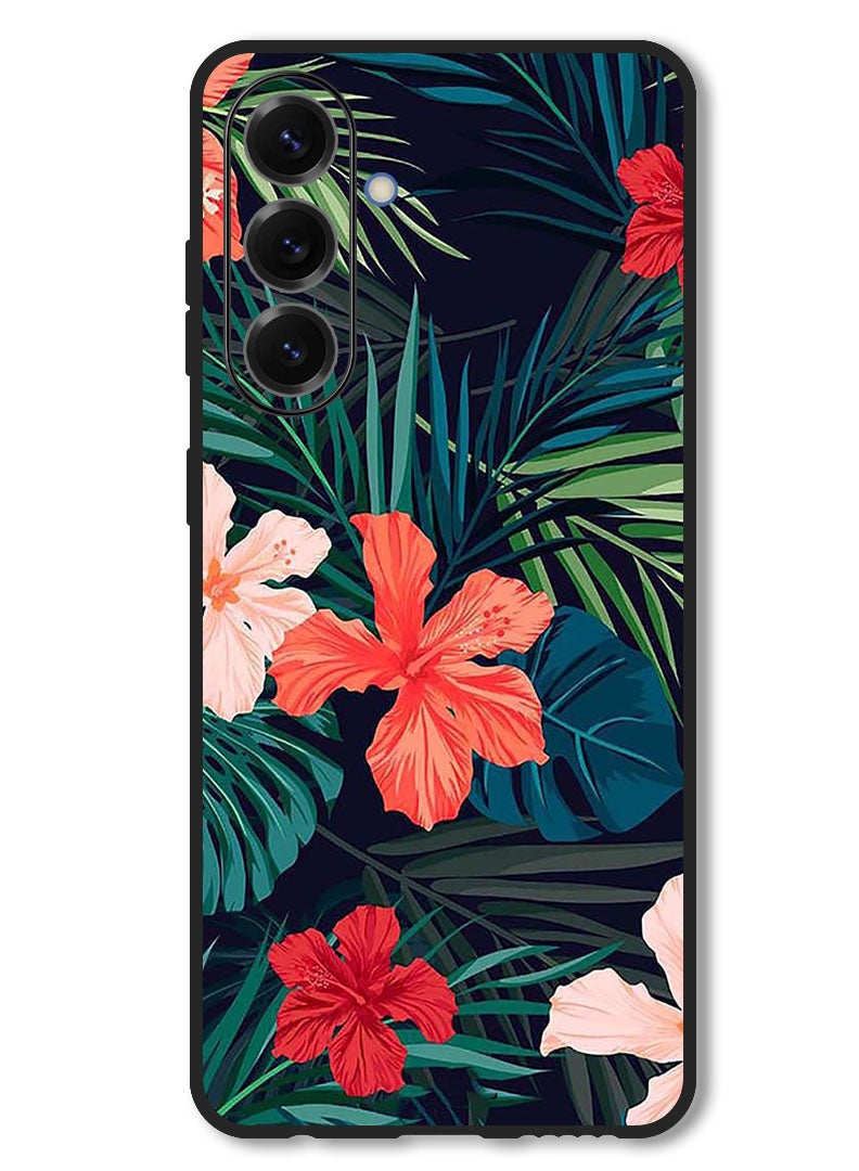 Theodor Case Compatible with Samsung Galaxy F56 6.74 Inch Protection Shockproof Bumper Cover Flowers (2) - Image 1