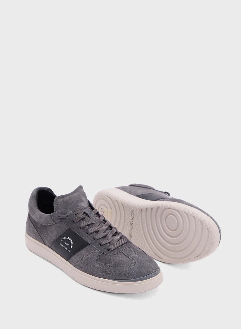 Karl Lagerfeld Atlas Logo Detailed Lace Up Low Top Sneakers