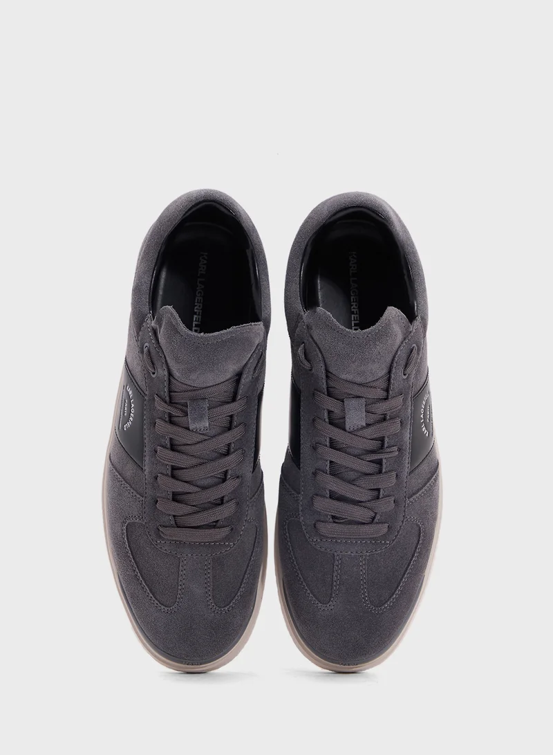 Karl Lagerfeld Atlas Logo Detailed Lace Up Low Top Sneakers