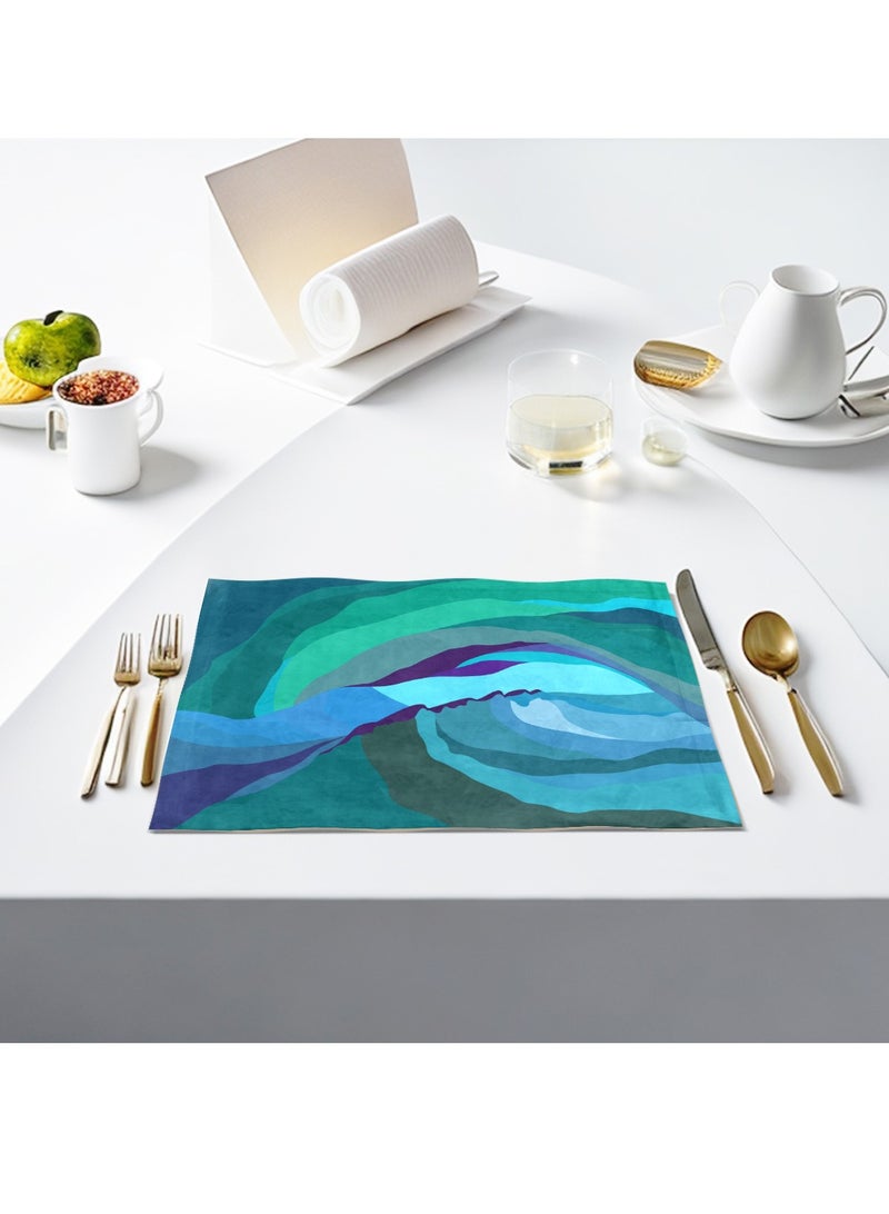 RIZARIES Teal Mist Table Mats