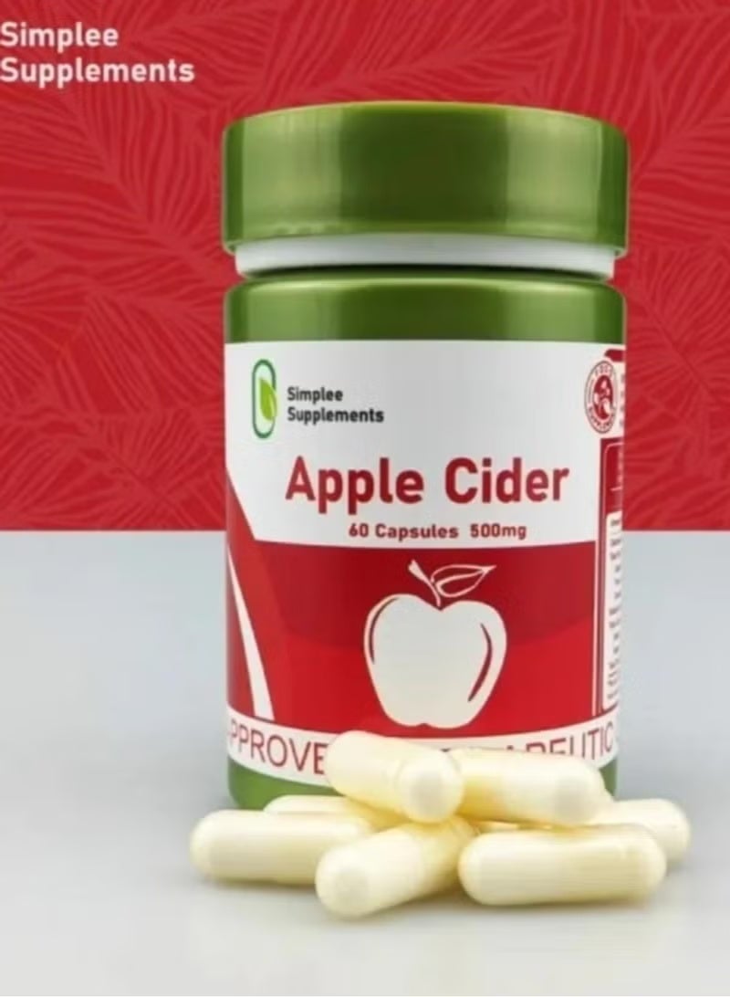 Simplee Supplements Apple Cidar 60 Capsules 500mg