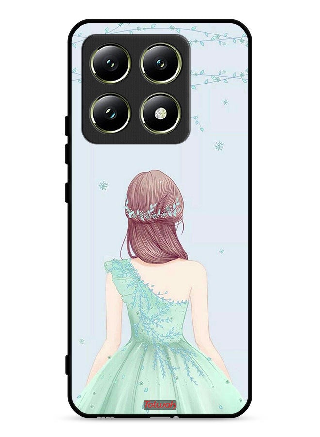 Tolwak Xiaomi 14T 5G Protective Case Cover Cute Girl In Floral Dress - Image 1