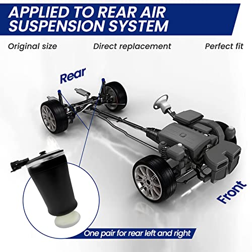 KEIYSHOLCK 2Pcs Rear Air Spring Suspension, Compatible with 1990-2011 Mercury Grand Marquis, Lincoln Town Car, 1992-2011 F-ord Crown Victoria 3U2Z5580BA 3U2Z5580PA 6W1Z5560AA FOVY5560A - Image 3