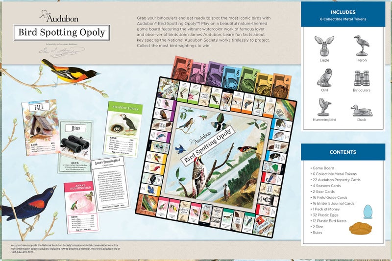 MasterPieces Opoly Board Games  Audubon Opoly  Officially Licensed Board Games for Adults Kids  Family - Image 3