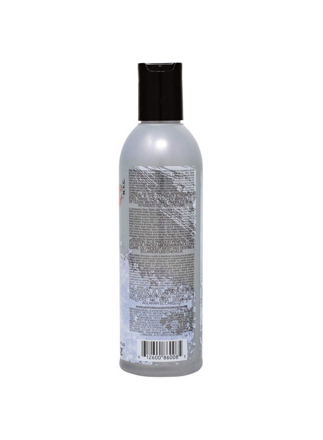 Manic Panic Silver Stiletto Toning Shampoo Sulfate Free Purple Shampoo For Pale Platinum Blondes Grey Blue And Purple Hair Color Tones Brassiness (8Oz) - Image 4