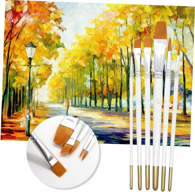 DOITOOL 6pcs Artistic Water Brush Pen Painting Brush Sets for Acrylic Oil Watercolor Gouache - Image 3