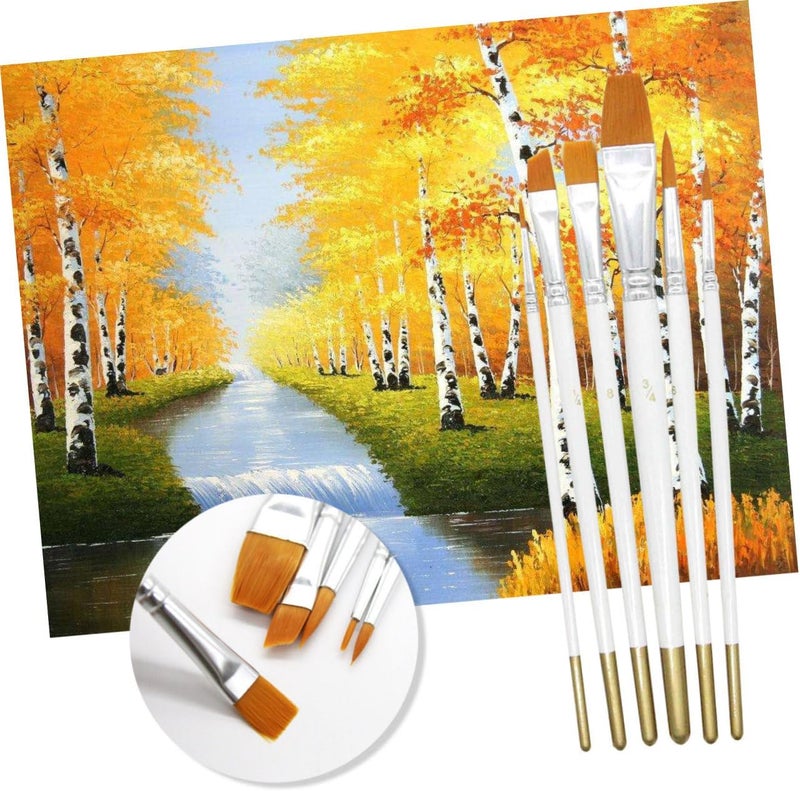 DOITOOL 6pcs Artistic Water Brush Pen Painting Brush Sets for Acrylic Oil Watercolor Gouache - Image 1
