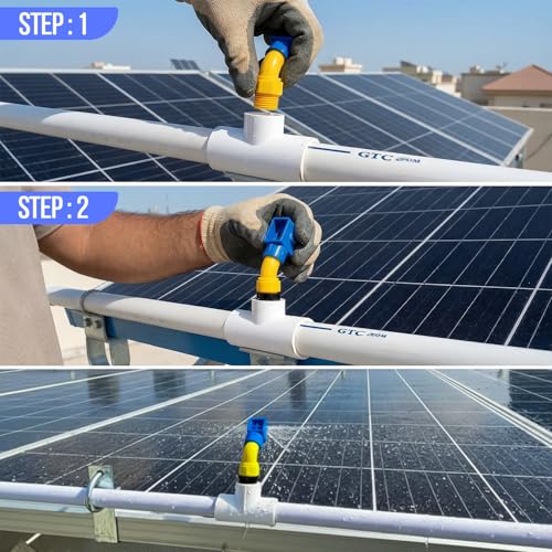 APAV Solar Panel Cleaning Sprinkler Shower – 1/2 Inch Standard Size, High-Pressure Nozzle, Durable & Efficient Water Spray for Optimal Solar Panel Cleaning (Pack of 5) - Image 5