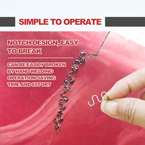 BSAMZO 1200 Plastic Welder Staples - 6 Types Hot and Wave Staples for Car Bumper Repair, Architectural Modeling, and Plastic Craft Welding Supplies - Image 4