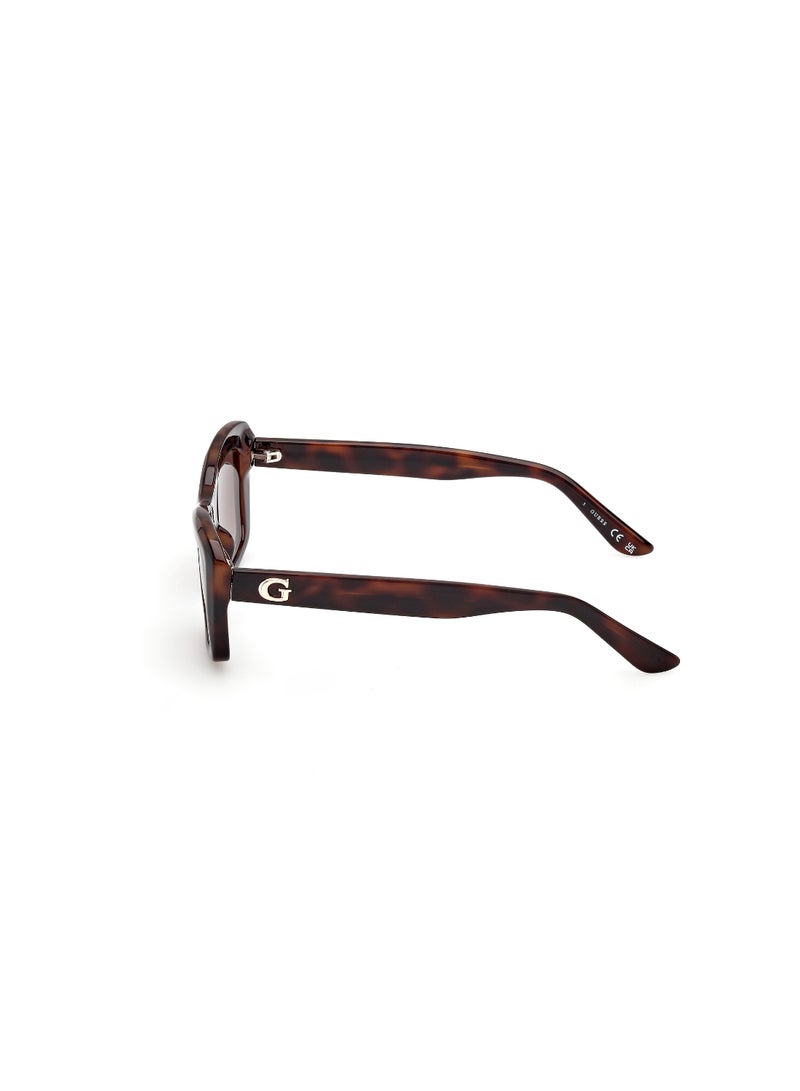 GUESS FULL RIM FEMALE RECTANGULAR BROWN INJECTED SUNGLASSES - Image 2