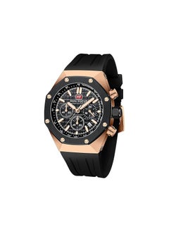 Mini-focus Men’s Analog Silicone strap Watch MF0417G.05-R Black