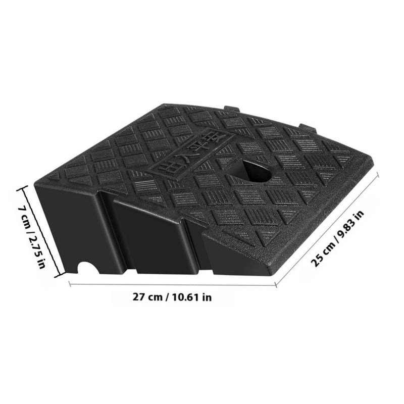 2 Pcs 25x27x7cm Portable Threshold Ramp for Low Cars Vehicle Access Aid - Image 3