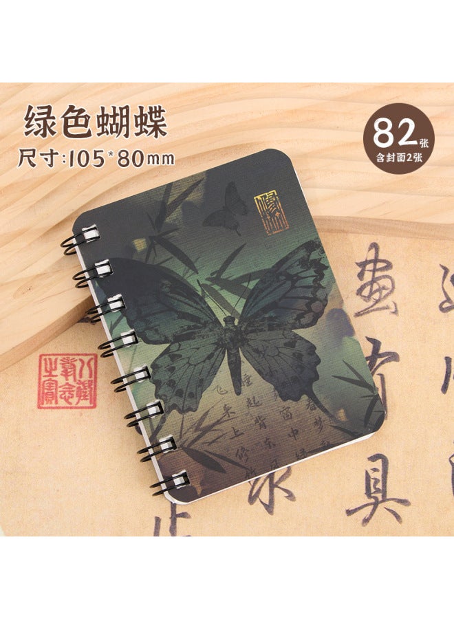 HELPS A7 Antique Side-turning Coil Book Primary School Students Blank Loose-leaf Pocket Notebook High-value Notebook - Image 1