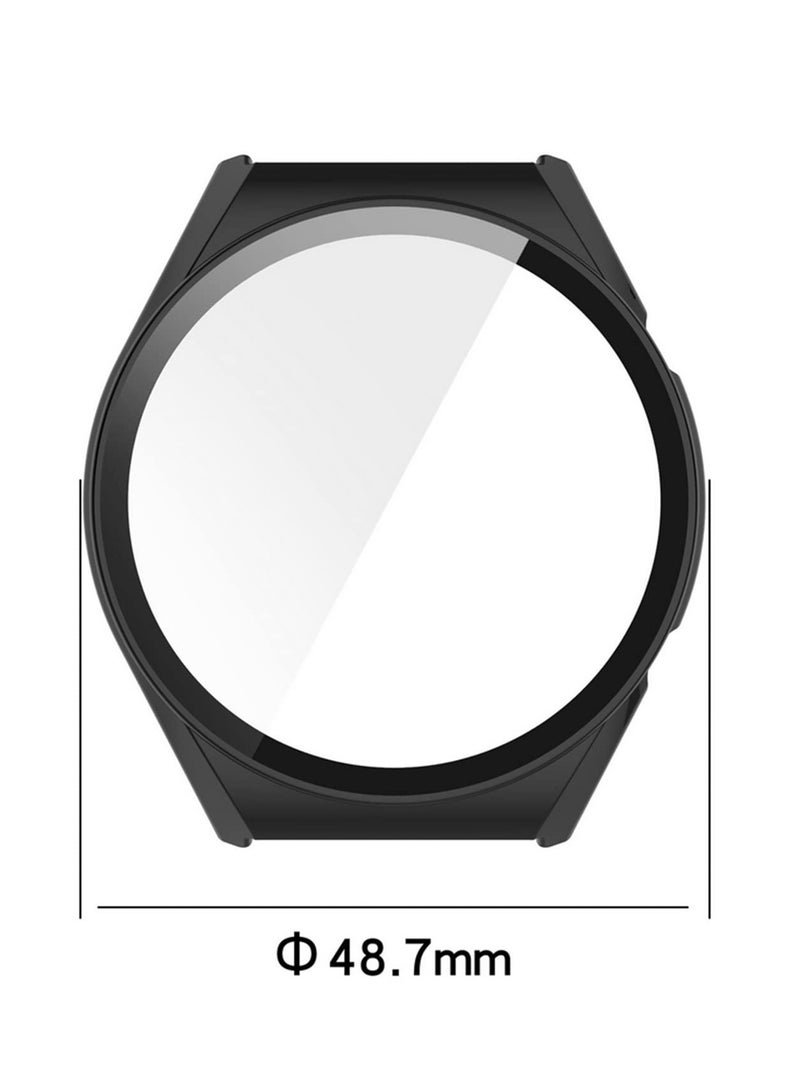 For Xiaomi Mi Watch S1 PC Protective Case with Tempered Glass Screen Protector Full Coverage Anti Shock Touch Sensitive Easy Install Direct Charging Smartwatch Shell  - Image 3