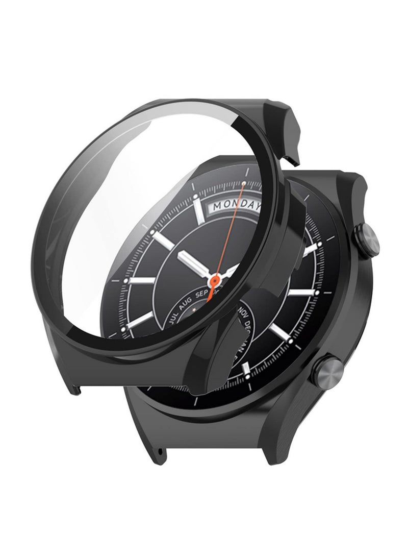 For Xiaomi Mi Watch S1 PC Protective Case with Tempered Glass Screen Protector Full Coverage Anti Shock Touch Sensitive Easy Install Direct Charging Smartwatch Shell  - Image 5