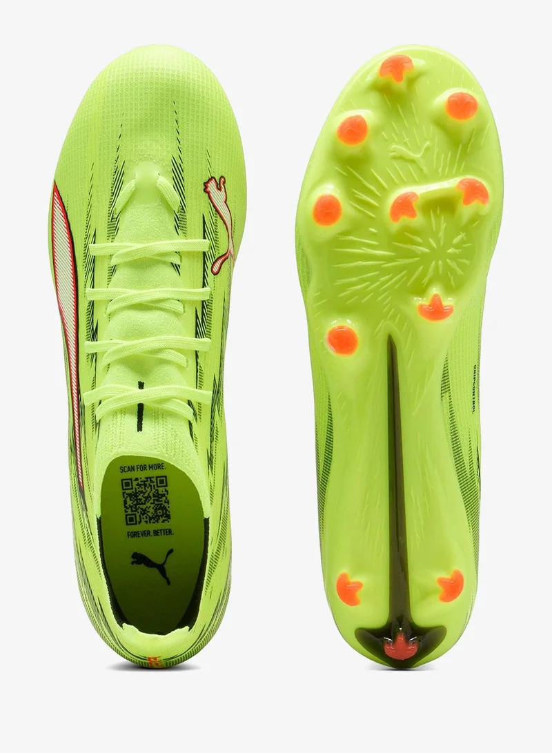 Puma Yellow Alert-PUMA Black-Glowing Red-Lime Squeeze Ultra 6 Match FG for Men | Best Price UAE