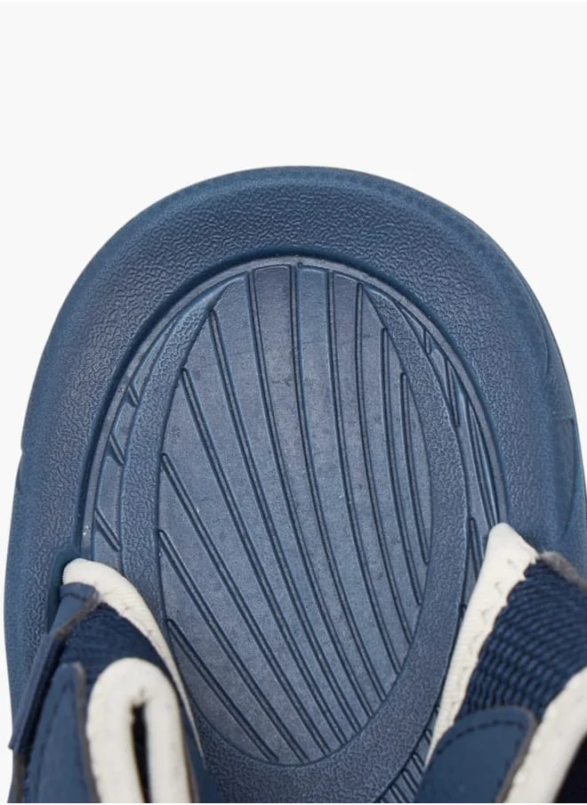 Kappa Boys' Textured Floaters with Hook and Loop Closure