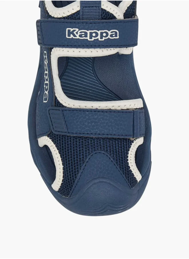 Kappa Boys' Textured Floaters with Hook and Loop Closure