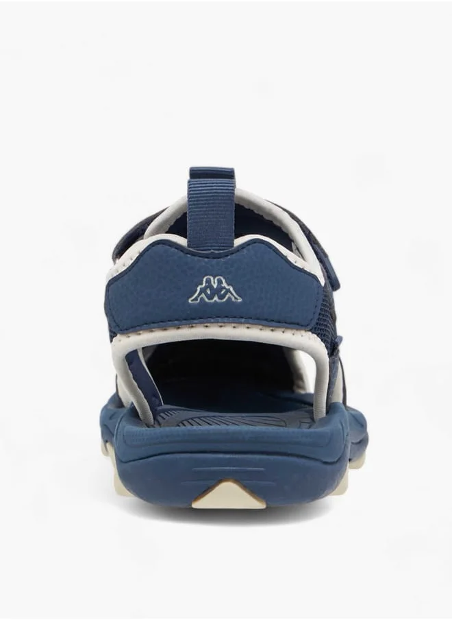 Kappa Boys' Textured Floaters with Hook and Loop Closure
