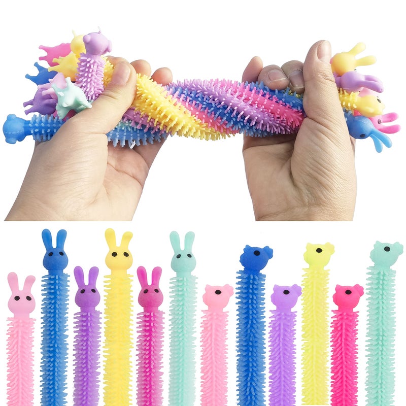 Holydeck 24 Pack Easter Stretchy Strings Sensory Toys Pack with Rabbit Chick Great for Kids Girls Boys Easter Basket Stuffers Eggs Fillers Gifts Party Favors (Easter) - Image 2