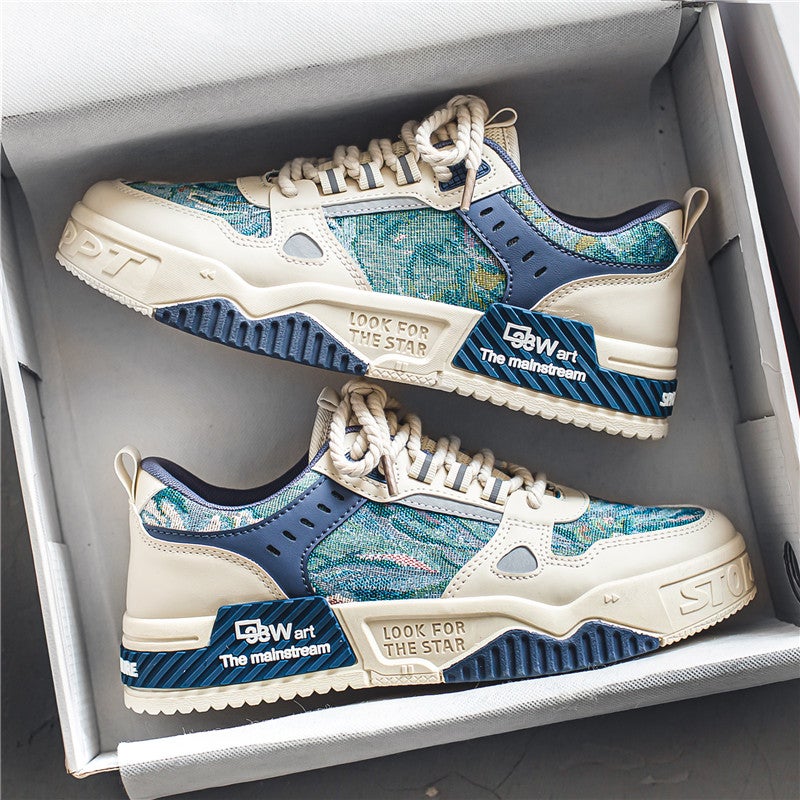 Hydrogen Cloud Co-Branded Large Size Women'S Shoes 41-43 Early Autumn Trendy Sports Sneakers Thick-Soled Casual Canvas Shoes - Image 5