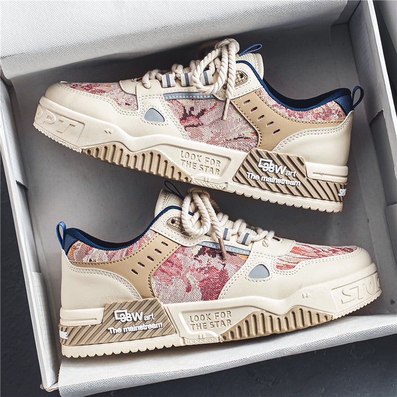 Hydrogen Cloud Co-Branded Large Size Women'S Shoes 41-43 Early Autumn Trendy Sports Sneakers Thick-Soled Casual Canvas Shoes - Image 2