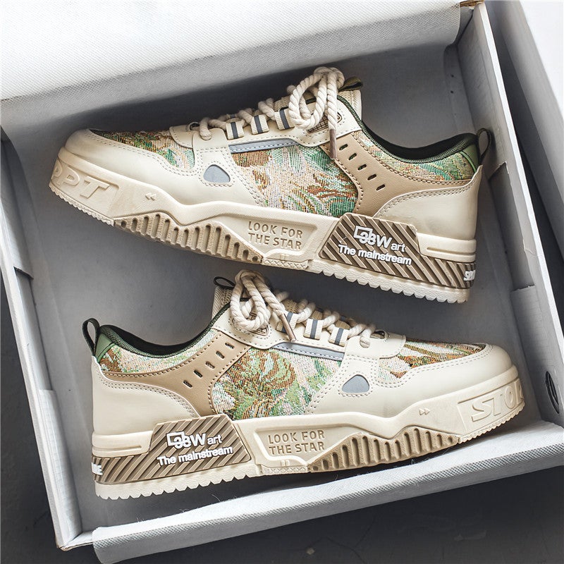 Hydrogen Cloud Co-Branded Large Size Women'S Shoes 41-43 Early Autumn Trendy Sports Sneakers Thick-Soled Casual Canvas Shoes - Image 1