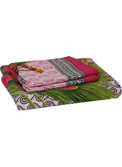 Urban Magic Urban Magic 104 TC Cotton Double Animal Flat Bedsheet (Pack of 1, Pink)  - Image 2
