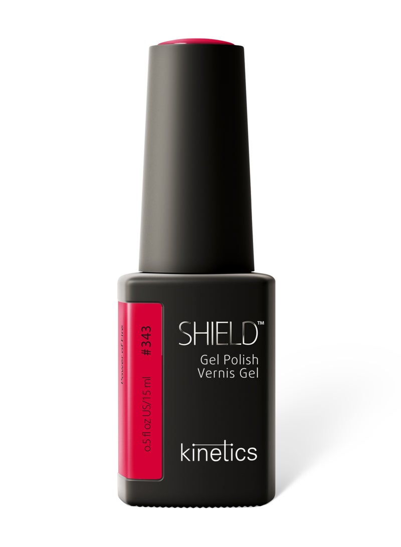 KINETICS SHIELD GEL POLISH 15 ML | #343 POWER OF FIRE - Image 1