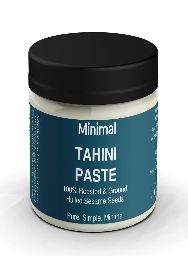Minimal Pure White Tahini Paste, 125g, Smooth Creamy Sesame Seed Condiment for Hummus, Dressings, Baking, No Additives - Image 1