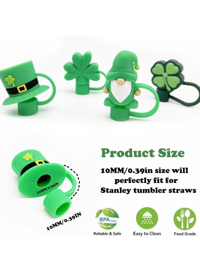 St Patrick's Day Easter 10mm Straw Caps Straw Caps St Patrick's Day Straw Caps Dust Plug-Color:St. Patrick's Day-hat - Image 4