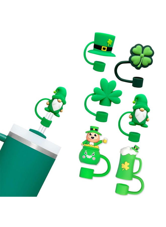 St Patrick's Day Easter 10mm Straw Caps Straw Caps St Patrick's Day Straw Caps Dust Plug-Color:St. Patrick's Day-hat - Image 2
