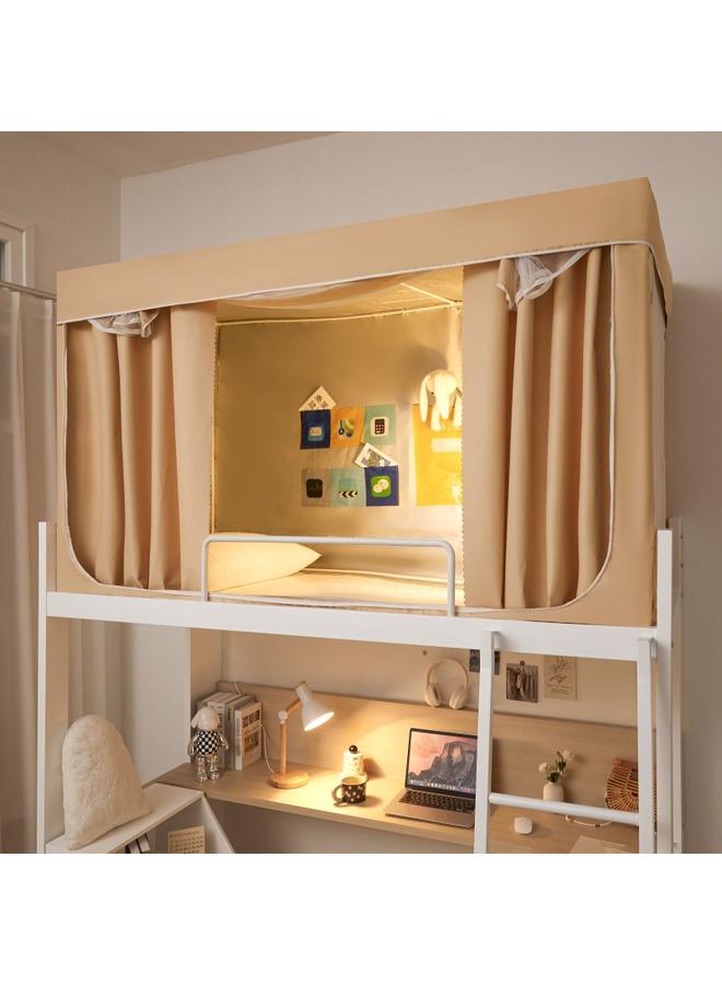 Bluejw 15N Princess Wind Bed Curtain Mosquito Net Female Student Dormitory Integrated All-inclusive Bedroom Top Bed Small Fresh Shading Bed - Image 1